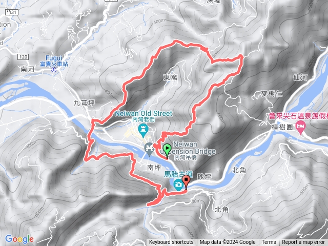 113/7/21-灣石縱走-內灣山~麥樹仁山南峰~麥樹仁山~白石湖山~南坪古道~馬胎古道預覽圖