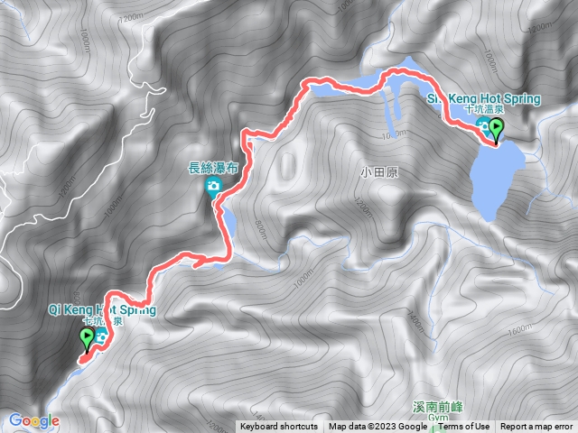 高雄七坑到十坑來回