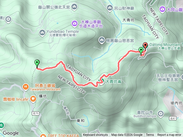 大棟山三角點來回預覽圖