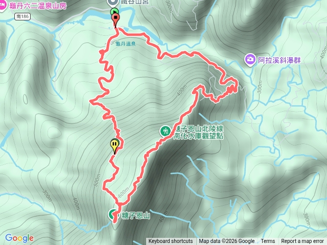 鐵谷山宮-電氣箱登山口-糖子恩山-果園線-竹頭坑五號油井