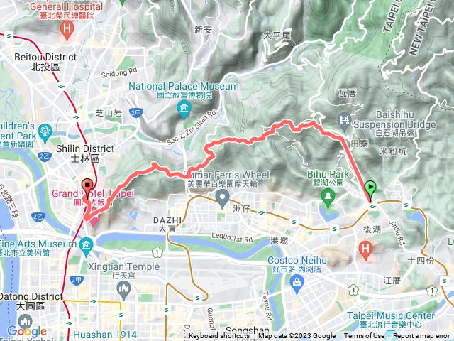 碧山巖至劍潭捷運站