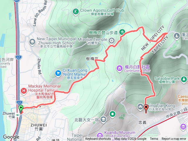 樹梅坑步道、忠義山步道預覽圖