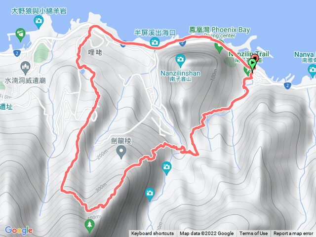 鋸齒稜A段、龍牙岩、黃金四稜(俯瞰稜) O繞
