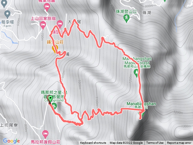 馬那邦山o型天然湖上