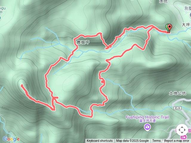 鹿堀坪古道-大尖山-富士坪古道O形