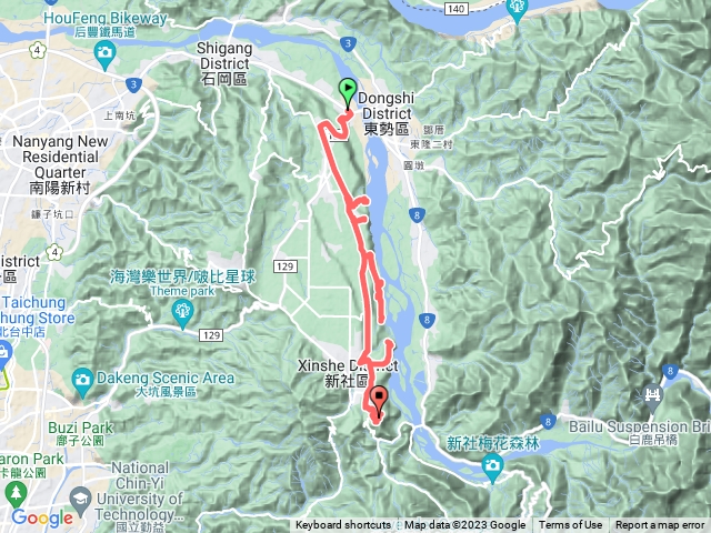 🔺台中/新社/下畚箕湖➡️月湖➡️下水底寮北、南➡️大排府➡️下坪山➡️湖興山