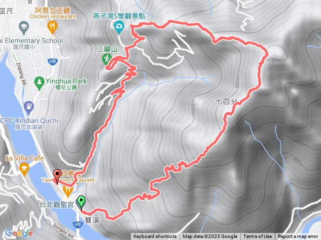 直潭山 二龍山