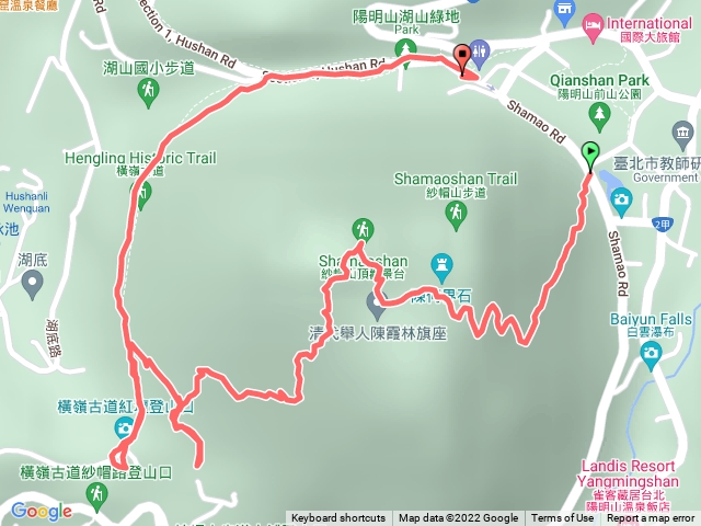 陽明山紗帽山健行
