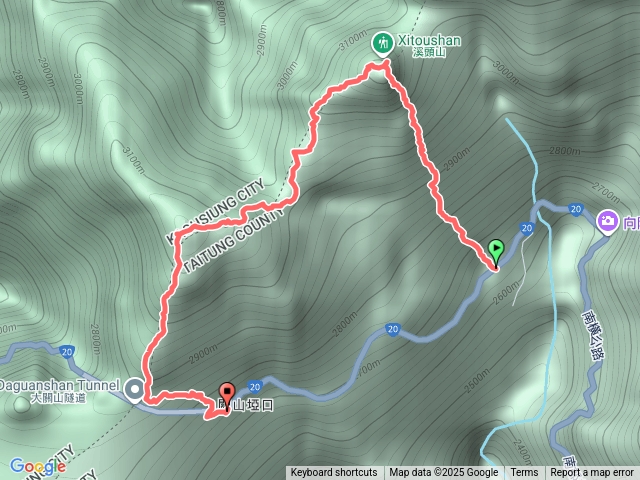 溪頭山縱走關山嶺山（O型）預覽圖