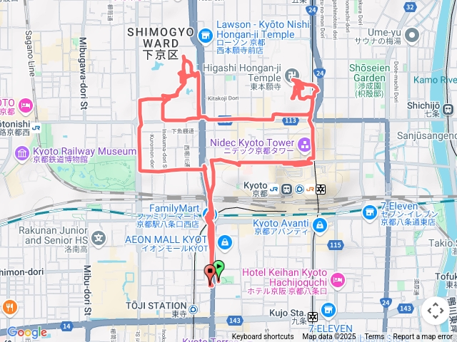 日本京都晨遊(自行車) 西本願寺-東本願寺-京都塔