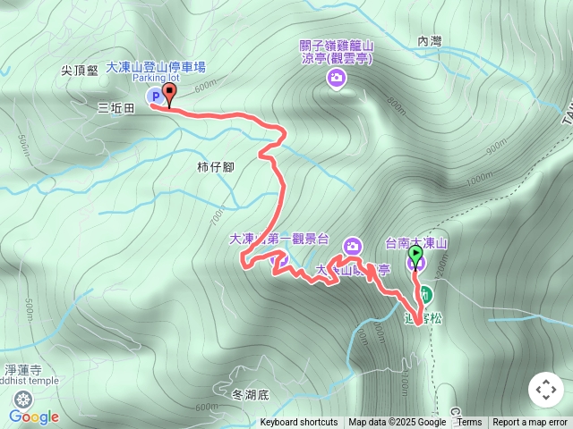 大凍山下山