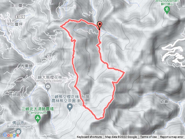 三峽雙港仔、東峰、竹坑、北峰4山O形