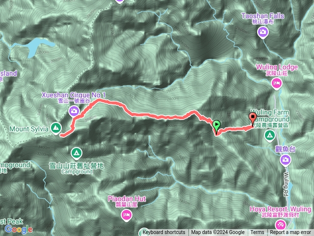 七卡山莊、雪山主峰、雪山小舖（2M走山）預覽圖