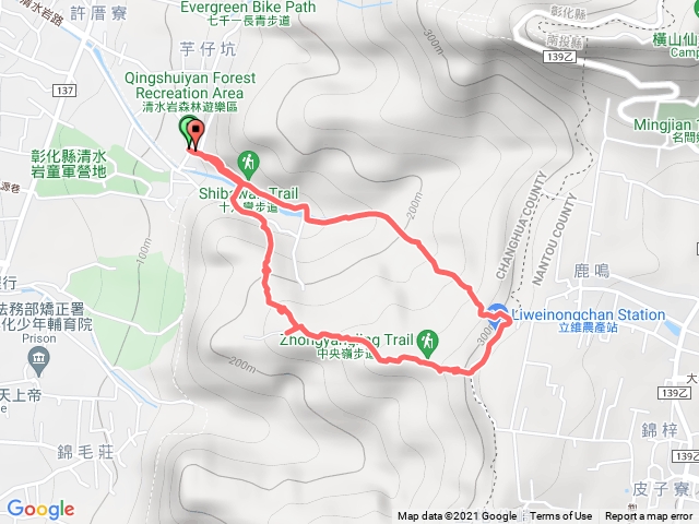 清水岩中山央嶺+18灣古道