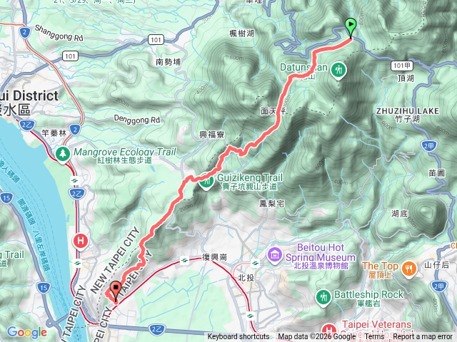 2026臺北大縱走臺北大縱走第一段：關渡至二子坪20260315180622