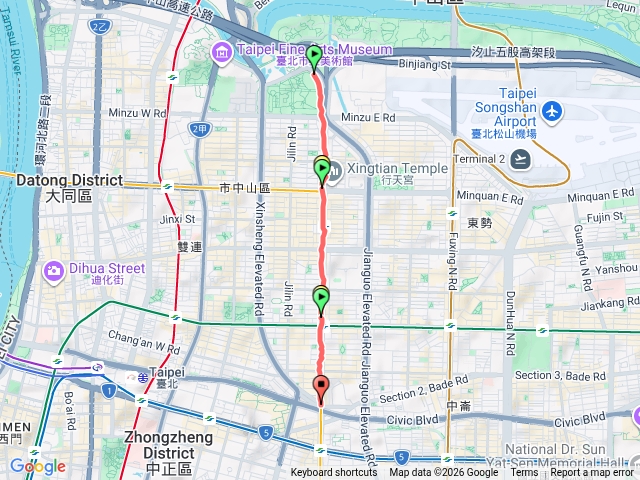 松江路(花博新生園區到新生北路一段)