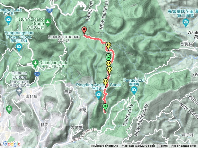 北五指山，高頂山，荷蘭古道，擎天崗