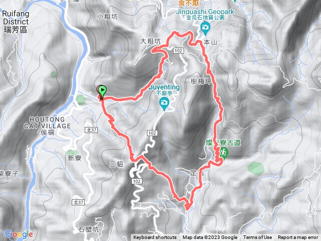 大粗坑-貂山-金字碑O型