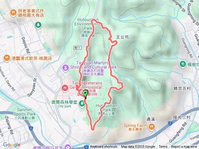 桃園虎頭山公園步道小O預覽圖