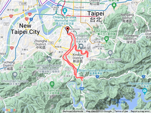 新店溪左/右岸景美溪左右岸自行車道練習