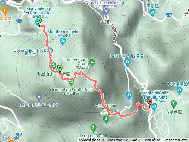 小油坑-七星山-七星東峰-冷水坑