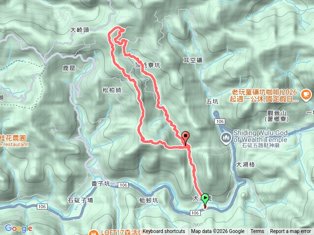 紙寮坑古道環繞（雞冠山-松柏崎山-上鹿窟崙-紙寮坑古道）預覽圖