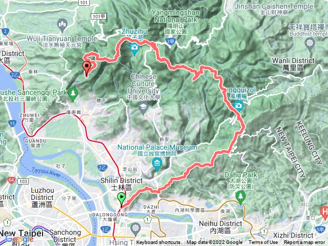 20220515-陽明山東西15連峰(第二刷)+4峰＆10連峰(第21刷)-圓山起登