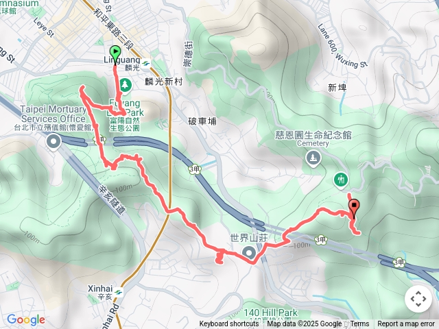 【任務一】2025臺北大縱走臺北大縱走第六段：中華科技大學至捷運麟光站202503261805