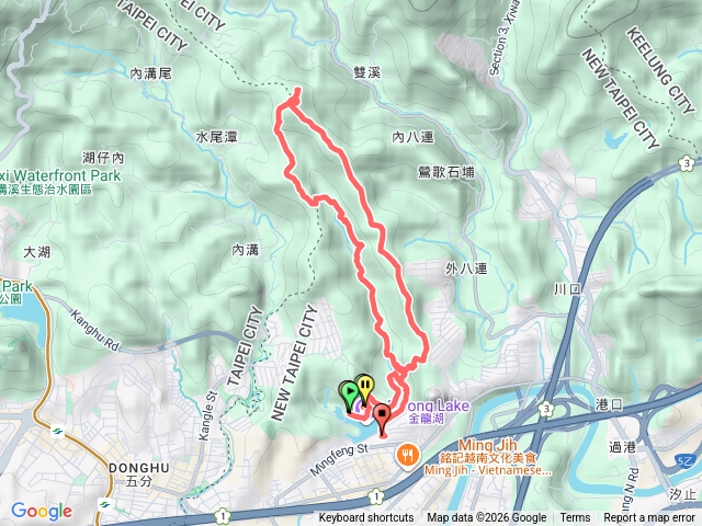 金龍湖、內溝山、老鷲尖山O型走預覽圖