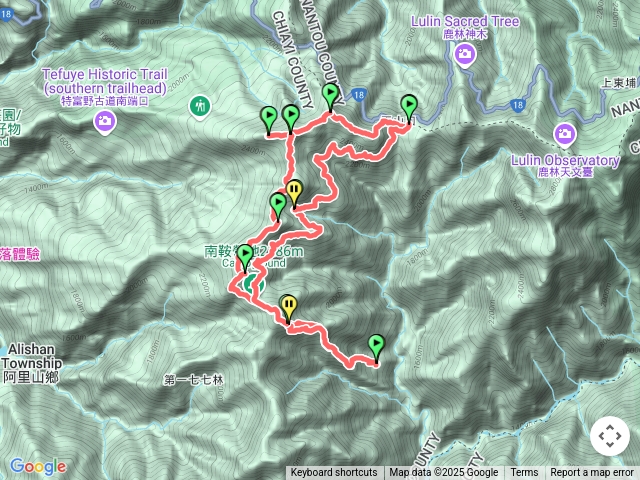 兒玉山-東水山-北霞山-2408峰-白雪村O繞