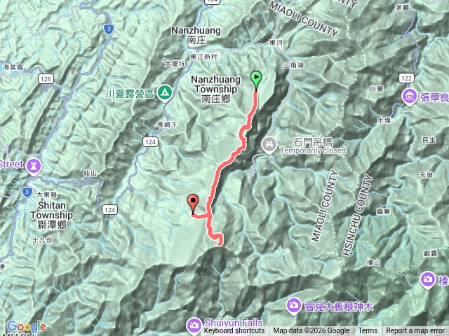 光天高山登山口-向天湖山-南大龜山-大坪山-加里山-大坪登山口預覽圖
