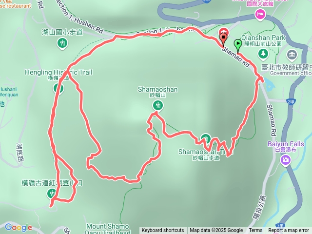 紗帽山、橫嶺古道