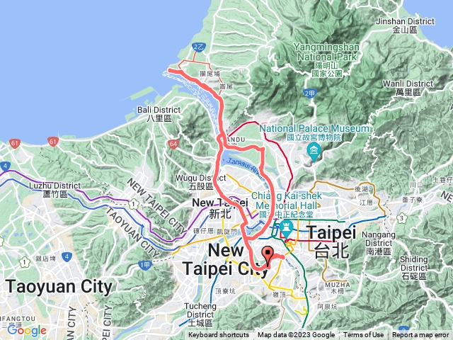 淡水渔人码头 大稻城码头 二重疏洪道 62公里