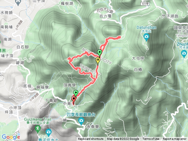 清天宮~二子坪遊憩區~面天山~向天山~向天池~清天宮