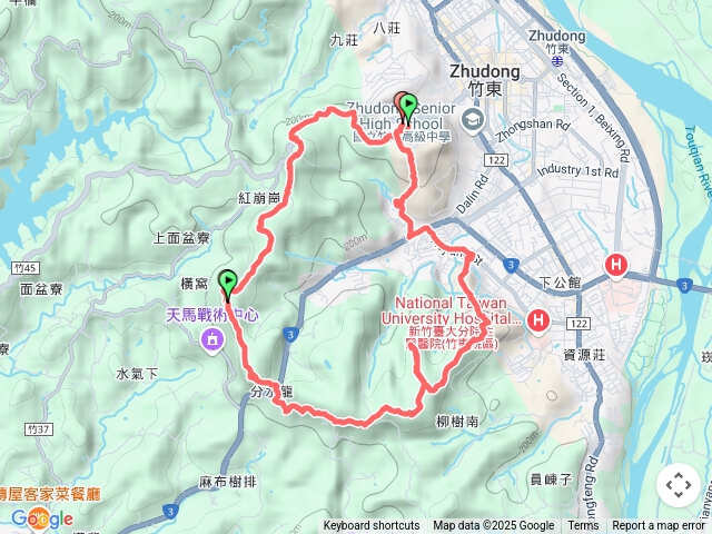 竹東三山逆時針O繞