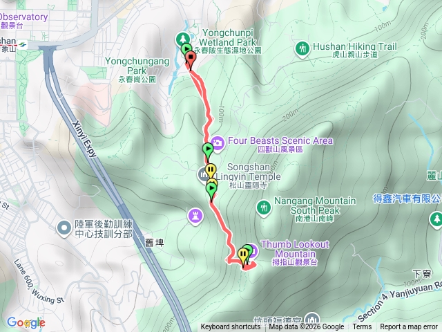 豹山溪步道-姆指山
