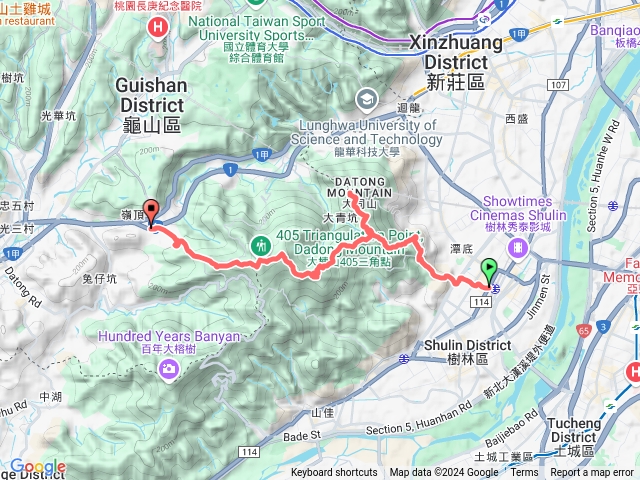 2024-11-24樹林車站-尖棟山-青龍嶺-三角埔頂山-大棟山-大湖頂山-東萬壽路預覽圖