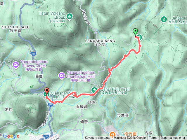 擎天崗-涓絲瀑布-錫安堂-前山公園