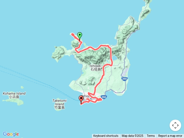 2025.06.07川平灣回石垣島新港碼頭軌跡
