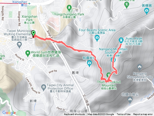 南港山縱走親山步道(拇指山、南港山、象山、九五峰)