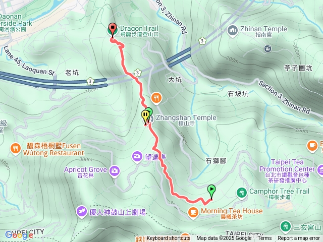 台北大縱走第七段貓空到飛龍步道登山口
