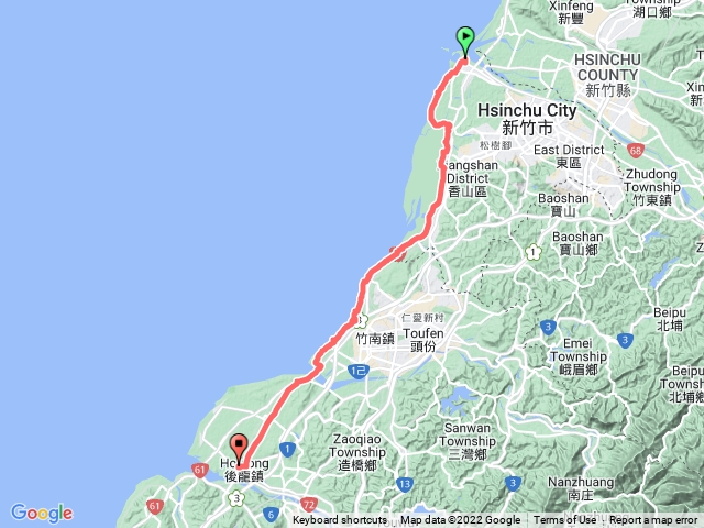 分段徒步南寮-後龍