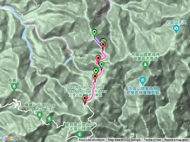 烏石坑山～大雪山210林道