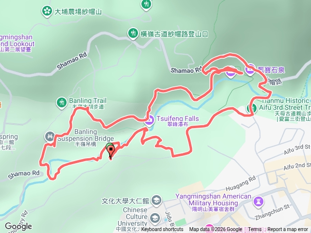 猴洞圳古道、半嶺水圳步道、天母古道回猴洞產業道路（漢卿梯道）預覽圖