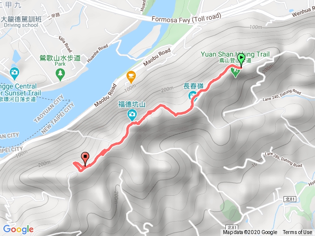 鳶山彩壁、福德坑山