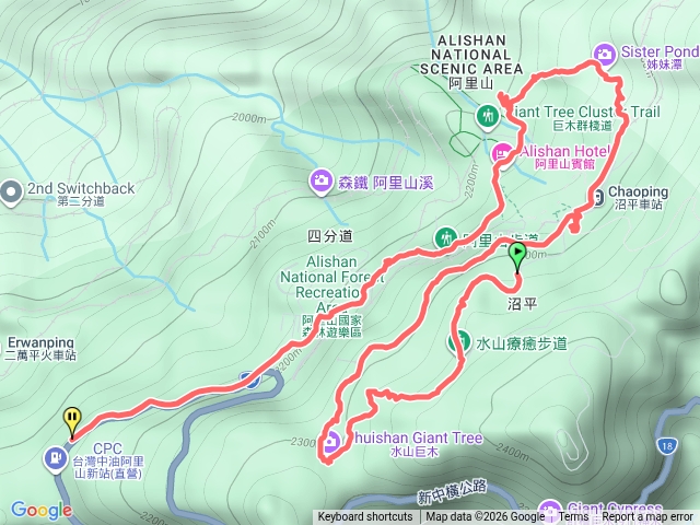 阿里山水山巨木步道