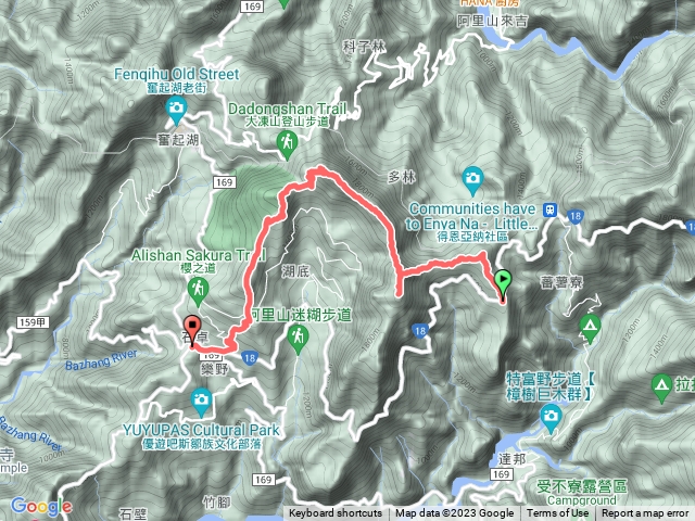 凸龜 芙蓉 大凍 霹靂 樂野山 五連峰