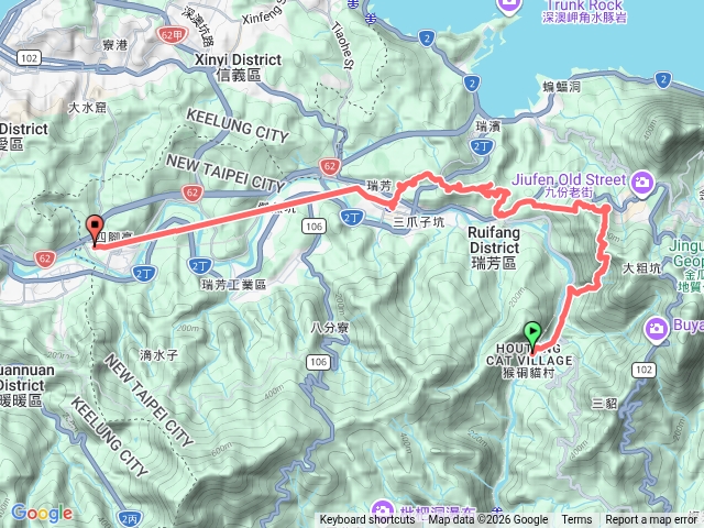 猴硐瑞芳三座山