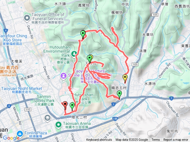 虎頭山大O兩圈6連峰
