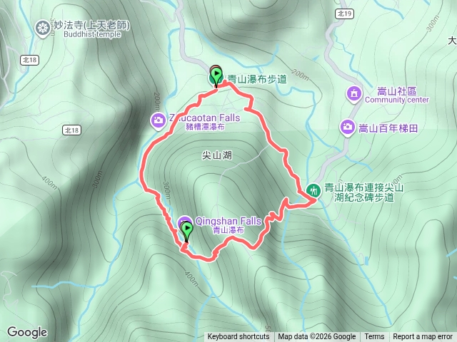 青山瀑布尖山湖預覽圖